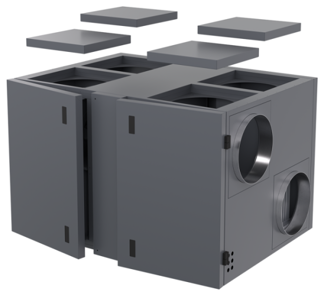Компактная приточно-вытяжная установка COMPACTAIR by ZILON серии ZPVR-N 2000 UWL ЕС A